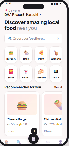 FoodHub on a phone